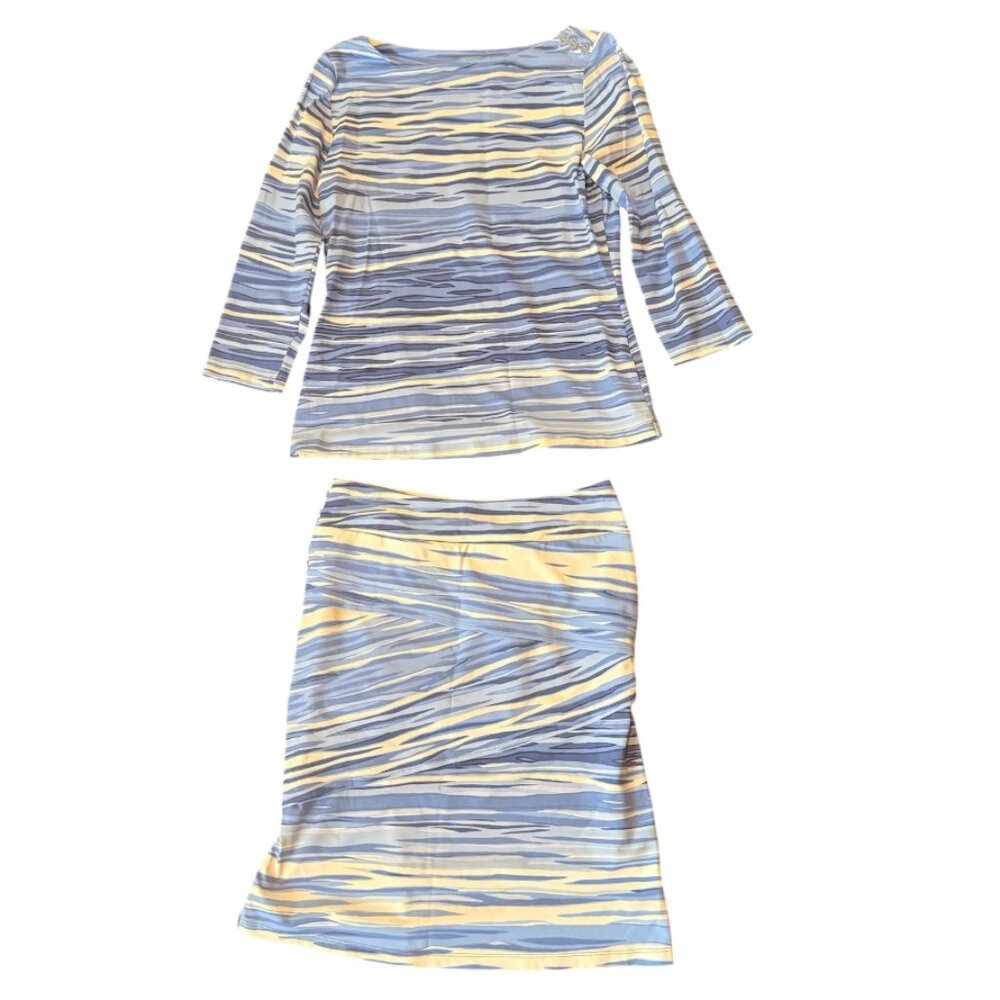 J. McLaughlin 2-piece blue set (S)